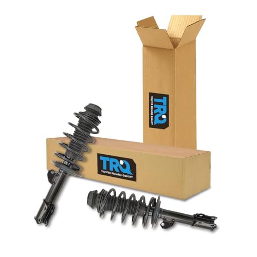 Image of TRQ Front Driver and Passenger Side Strut and Spring Assembly Set Coil | For 12-18 Toyota Prius C
