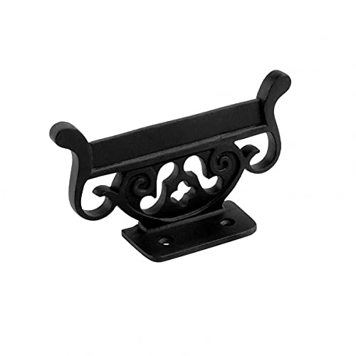 Black Wrought Iron Floor Mount Boot Scraper