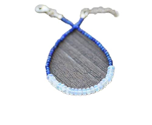 Bracelet perles opale welo et lapis-lazuli, un cadeau mixte idéal pour célébrer un moment