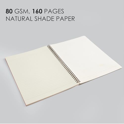 Image of myPAPERCLIP NeoWiro B5 Spiral Unruled Notebook | 160 Pages, 80 GSM, 250 GSM Soft Cover, B5 (6.93 x 9.84 in) | Wiro Bound | Black