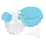 TOKIDNY Molde para Bolas de Hielo de Cocina con Tapa Hermética Resistente Temperaturas Molde para Whisky Cócteles y Bebidas Diseño Práctico y Decorativo con Embudo Color Azul