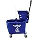 Global Industrial Commercial Mop Bucket and Wringer Combo with Side Press, 38 Quart Capacity, Durable Corrosion-Resistant Polypropylene, 3