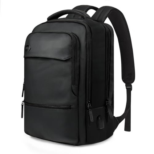 Carry on Backpack for Man Women,Extra Large Travel Bussiness Waterproof Backpack,BLACK,00591