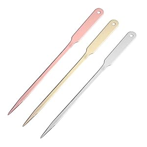 SUPVOX Roestvrij staal Letter Opener Draagbare Office Home Supplies 3 stks (willekeurige kleur)