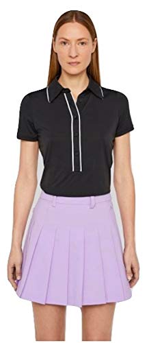 J. Lindeberg Womens Flor Ultra Light Polo - Black (XS)