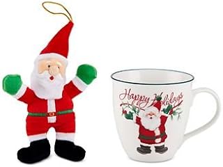 Pfaltzgraff 2-Pc. Winterberry Mug & Plush Santa Set,