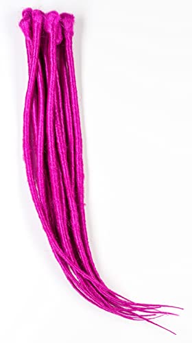 Dreadlocks synthétiques fuchsia pour coiffure de festival et look alternatif