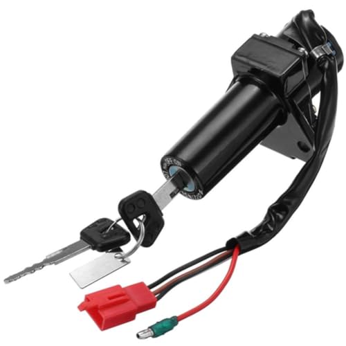 Interruptor de encendido moto 12V con cable de 2,5mm y llaves de repuesto antiatasco