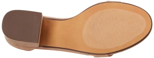 Image of Amazon Essentials Women's Two Strap Heeled Sandals with Adjustable Ankle Strap, Padded Memory Foam Insole