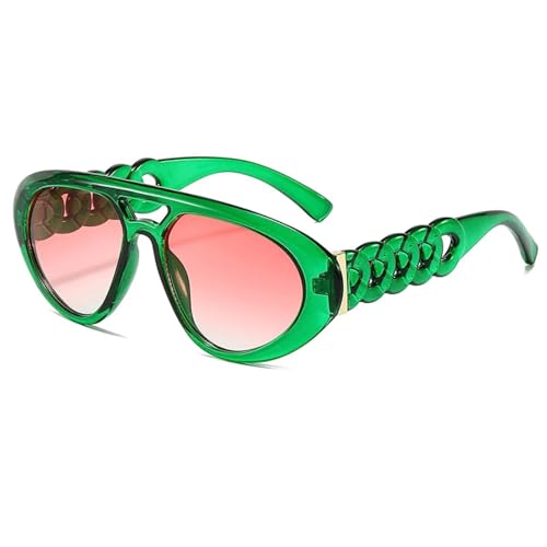 Lunettes de soleil surdimensionnées vintage avec verres jaunes et orange à double pont