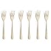 Produktbild Amefa AUSTIN Kuchengabel Besteck Set 6-teilig | stylisches Design | Edelstahl Kuchengabeln 6 Stück mit PVD Veredelung | Champagner satiniert | 14,3 cm | rostfrei & spülmaschinenfest