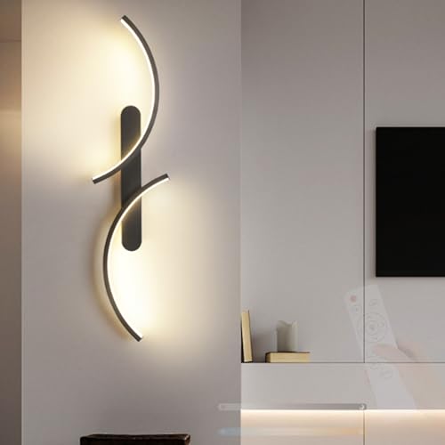 Lampara de pared LED para pasillos oscuros con brillo ajustable y mando