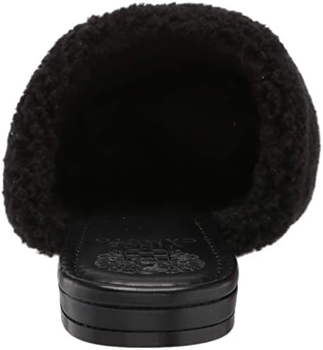Vince Camuto womens Vameera Faux Shearling Slip-on Mule, Black, 5.5 US | Image 2