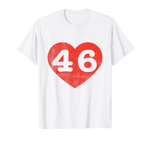 I love 46 pro president joe biden celebration heart vintage t-shirt