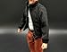 BOSWON 1/12 Scale SHF Black Jacket Coat for 6