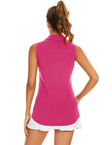 Ivicoer Womens Golf Shirt Polo Sleeveless Tennis Collared Top Athletic Tank Clothes For Ladies thumb #1