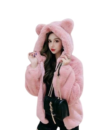Women’s Faux Fur Jacket – Warm Winter Plush Coat, Soft Fluffy Short Outerwear for Cold Weather-picture-12