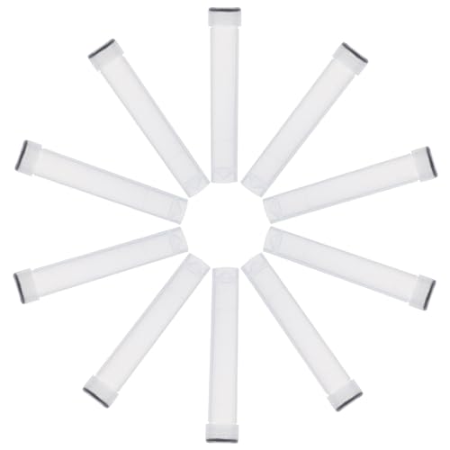 jojofuny 10pièces Tubes de Congélation Plastique Transparent avec Bouchon à Vis Tubes à Essai Réutilisables pour Laboratoire et Stockage Sécurisé Couleur Aléatoire