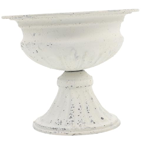 Yardenfun Vintage Roman Column Flower Pot for Weddings Elegant Planter for Indoor and Outdoor Use Decorative Flower Pot for Balcony Lightweight Garden Planter for Succulents and Floral