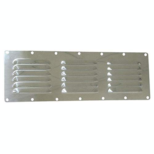 Grille aération INOX poli miroir OSCULATI 116x340 mm au design nautique épuré