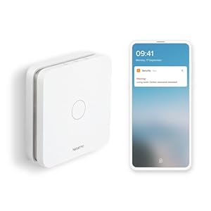 Netatmo - Smarter Kohlenmonoxidmelder, WLAN, 10-Jahres-Batterie, 85 dB Alarm, Selbsttest-Funktion, kein Smart-Home-System nötig, Zertifizierungen EN 50291 und NF, NCO-DE