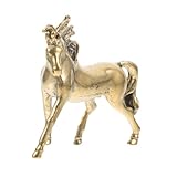 IMIKEYA Feng Shui Horse Statue Brass Material Long-Lasting Home Decor Horse Room Dec