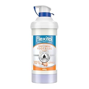 Flexitol Dry Skin Foot & Leg Cream, Clinically Proven to Hydrate Feet and Legs, Quick Absorbing Foot Care, 48H Hydration, Hydrate, Soften, and Moisturise Very Dry Feet and Legs, 10% Urea, 1 x 485g