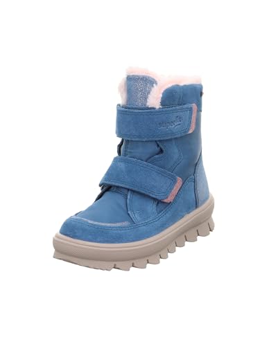 Superfit Mädchen Flavia Schneestiefel, Blau Pink 7010, 31 EU Schmal