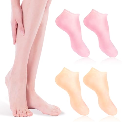 Lot de 2 paires de chaussettes hydratantes en...