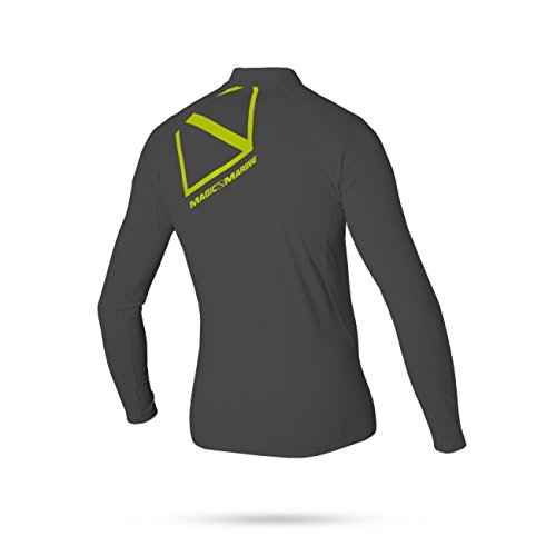 Magic Marine Cube Long Sleeve Rash Vest 2018 - Black S