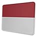 Produktbild Indonesian Flag Mouse Pad with Stitched Edge, Premium-Textured Mouse Mat, Non-Slip Rubber Base for Laptop, 8.3 x 10.3 inches