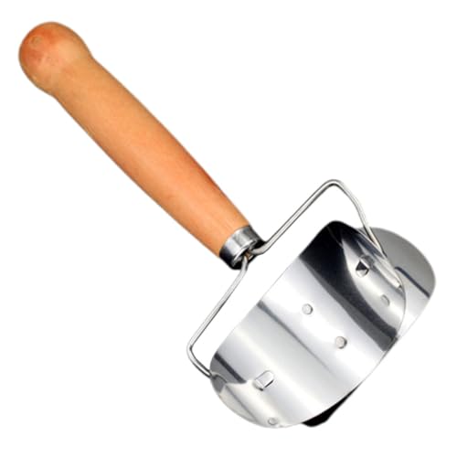 PRETYZOOM Cortador De Masa Para Empanadillas y Dumplings 13 Cm Acero Inoxidable Mango De Madera Ergonómico Utensilio De Cocina Para Uso Doméstico y Restauración