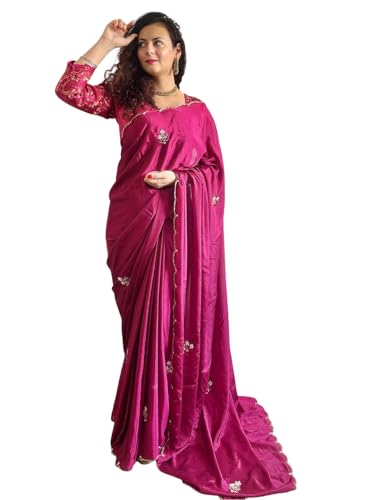 Sari Banarasi traditionnel orange pour mariage et grande cérémonie