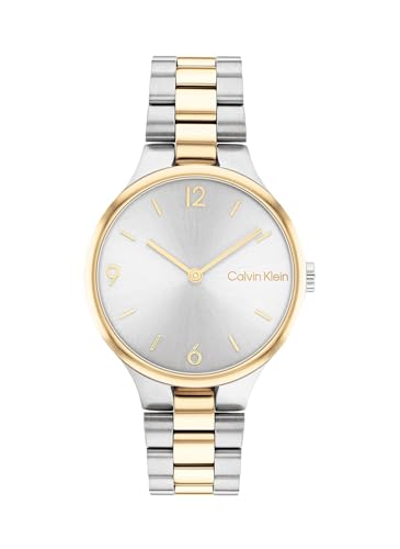 Calvin Klein Reloj Analógico de Cuarzo para Mujer Colección Linked Bracelet 32MM con Correa de Acero Inoxidable Bicolor - 25200132 Calvin Klein Reloj Analógico de Cuarzo para Mujer Colección Linked Bracelet 32MM con Correa de Acero Inoxidable Bicolor - 25200132