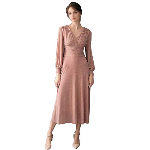 Elegantes, Minimalistisches Verlobungskleid mit V-Ausschnitt,...