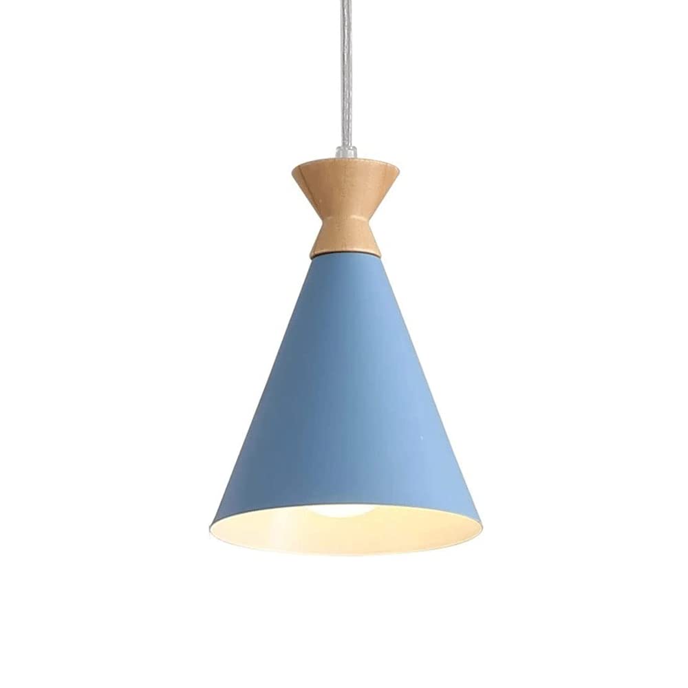 JISHUBO Creative Wrought Iron Colored Chandeliers, Nordic Style Metal Pendant Lamp, Embedded Ceiling Lighting Fixtures, Bedroom Restaurant Bar Decoration Pendant Light, E27 Light Source Hanging Lamp