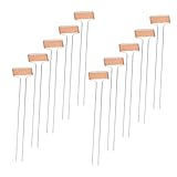 LOORGVEL 10 Stück Teiliges Wetterfeste Kupfer Pflanzenschilder aus Metall Wiederverwendbare...