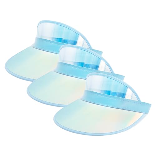 Image of Surkat Plastics Clear Sun Visors UV Protection Hat Cap Headwear Sunhat for Golf Tennis Beach Cycle