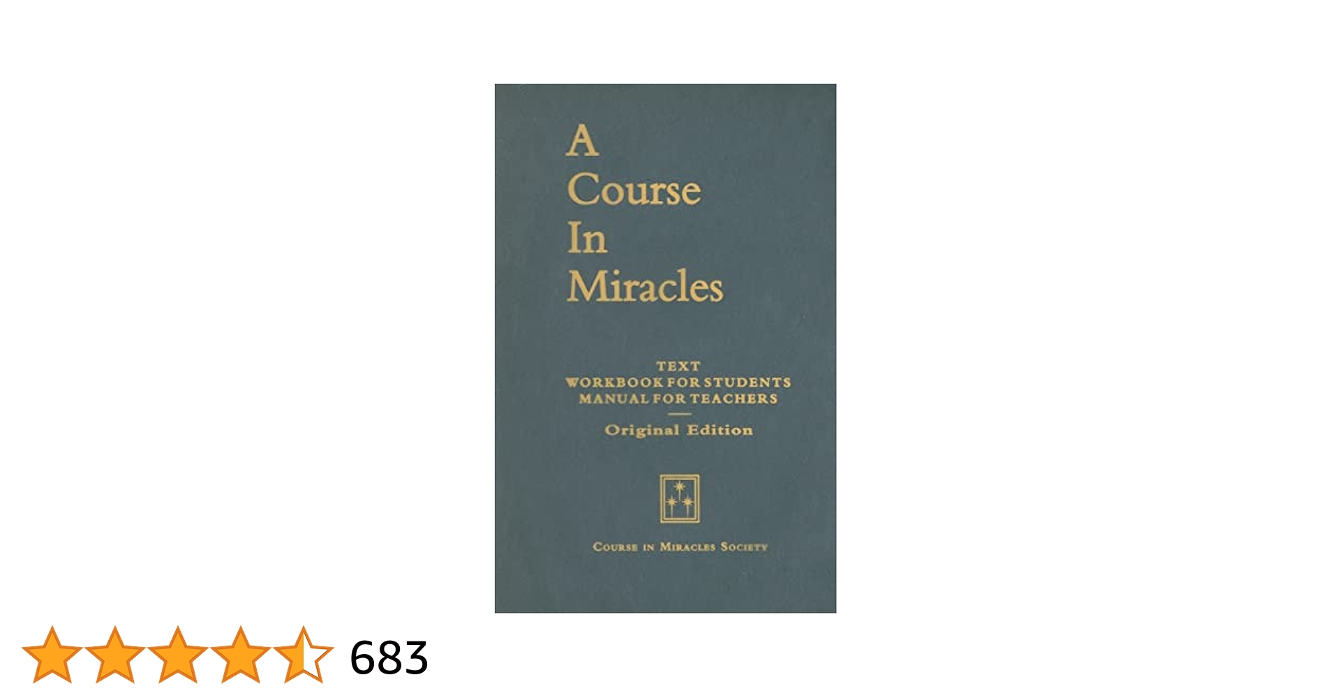 A Course in Miracles ハードカバー A Course in Miracles: Combined Volume: Foundation for Inner