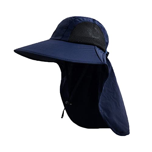 Sun Hat for Men Women with Neck Flap,UPF 50+ UV Protective Hiking Fishing Hats,Wide Brim Sun Hat for Women&Men