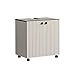 Produktbild trendteam smart living - PureBliss - Waschbeckenunterschrank auf Rollen - Kashmir Hellgrau - 1 Einlegeboden - (BxHxT) 60 x 64 x 42cm - Rillenoptik - edle Metallgriffe