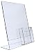 T'z Tagz 8.5x11 Acrylic Sign Holder with Tri Fold 4" Wide Pocket (10 Pack)