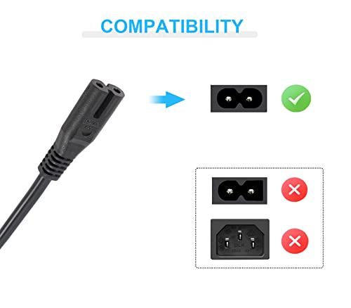 12FT Power Cord for ION Game Day Wireless Rechargeable Speaker System Power Cable Replacement - Thumbnail 4
