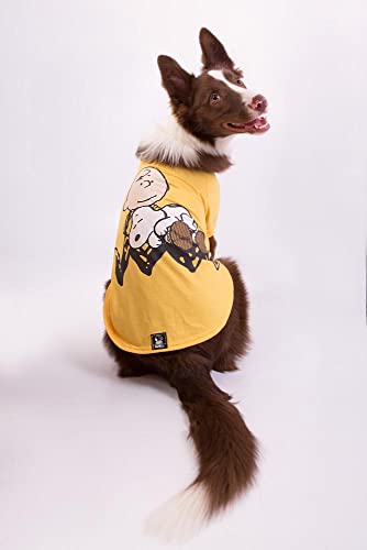 Camiseta Snoopy Charlie Zooz Pets para Cães Sleep Amarela - Tamanho G