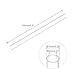 QUARKZMAN PVC Transparent Rohr, Innendurchmesser 8mm Durchmesser 10mm LÄNGE 150mm Acryl Kunststoffrohr für Lampenbau, Stehlampen, Möbel