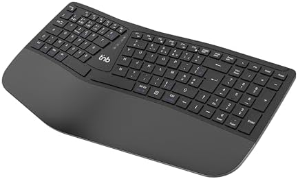 T'nB Ergo Key Pro - Clavier Ergonomique sans Fil, Double Connexio...