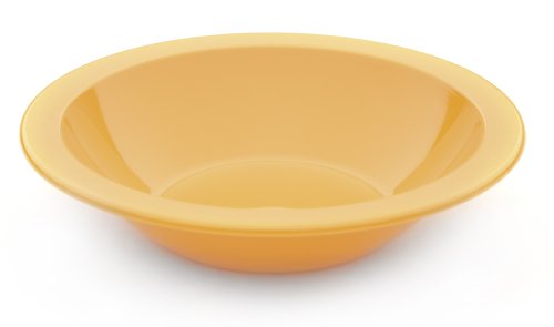 Harfield 17.3cm Polycarbonate Narrow Rimmed Bowl Yellow (Pack of 4)