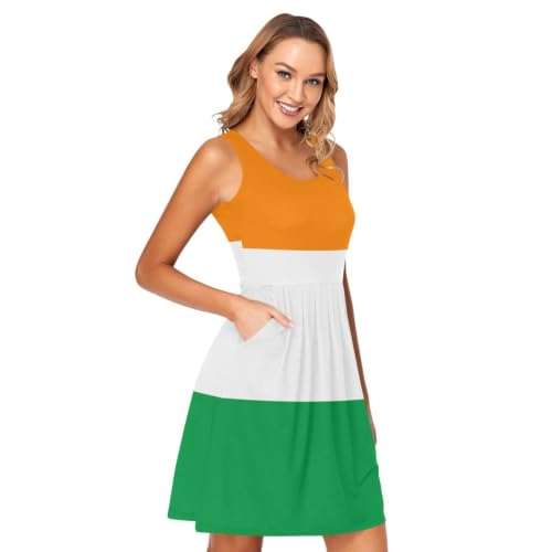 Robe d'été Côte d'Ivoire avec poches pour vos sorties plage et soleil