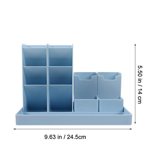STOBOK Organizador de Caneta Vertical Porta-Lápis de Mesa de Plástico Estojo de Armazenamento de Pap