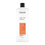Nioxin System 4 Scalp + Hair Shampoo - Hair Thickening Shampoo For Coloured, Dry and Damaged Hair with Progressed Thinning - with Biotin & Niacinamide, 1L